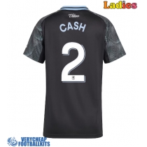 Aston Villa Matty Cash #2 Replica Away Shirt Ladies 2025-26 Short Sleeve